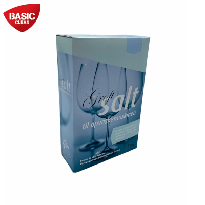 Groft salt til opvaskemaskinen 2 kg - Fra BasicClean.dk
