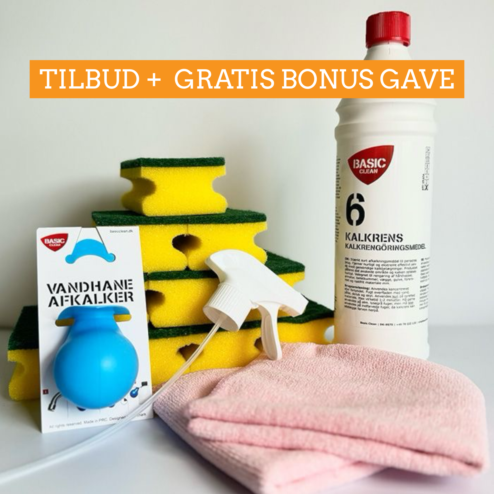 KALKFJERNERPAKKEN + GRATIS GAVE (Se video) - Fra BasicClean.dk