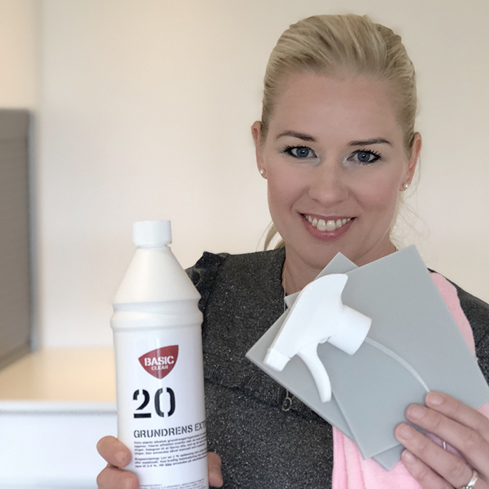 SHINE UP PAKKEN hjælper dig med at fjerne kalk på materialer som marmor, skiffer og andre materialer der ikke tåler syre - Fra BasicClean.dk
