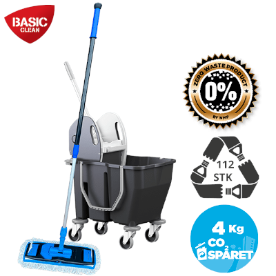 GULVVASKESYSTEM MED VERTIKALPRESSE OG 2 KAMMERSYSTEM - Fra BasicClean.dk