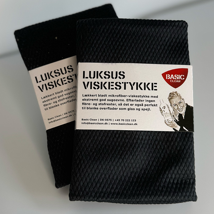 SORT LUKSUS VISKESTYKKE I MIKROFIBER - Fra BasicClean.dk