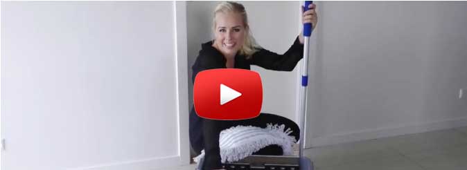 Rengøringsekspert Louise Grønhøj med Gulvpakken total